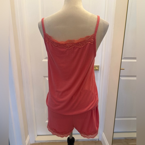 AUDEN MEDIUM PJ SET SHORTS TANK TOP CORAL - Picture 3 of 8